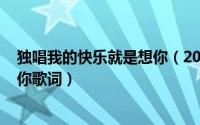 独唱我的快乐就是想你（2024年10月09日我的快乐就是想你歌词）